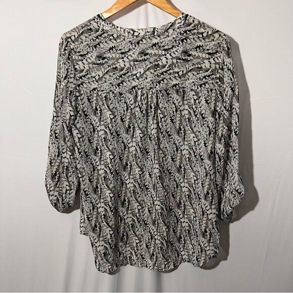 Womens V-Neck Blouse XL Gray - Picture 2 of 4